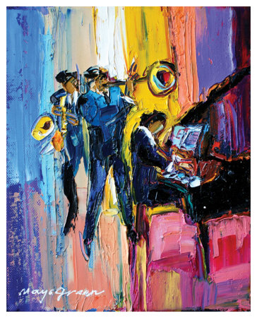 Jazz For Lovers by Maya Green Pricing Limited Edition Print image