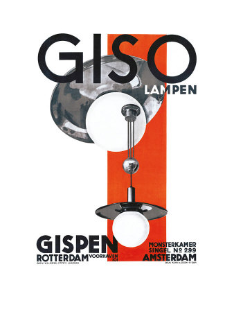 Giso Lampen by W Gispen Pricing Limited Edition Print image