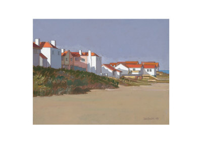 Beach Houses, Thorpness by John Sprakes Pricing Limited Edition Print image