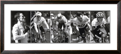 Lance Armstrong, Five Tour De France Wins by Graham Watson Pricing Limited Edition Print image