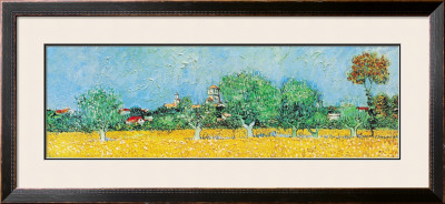 View Of Arles With Irises (Detail) by Vincent Van Gogh Pricing Limited Edition Print image