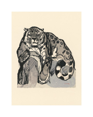 Snow Leopard by Art Deco Pricing Limited Edition Print image