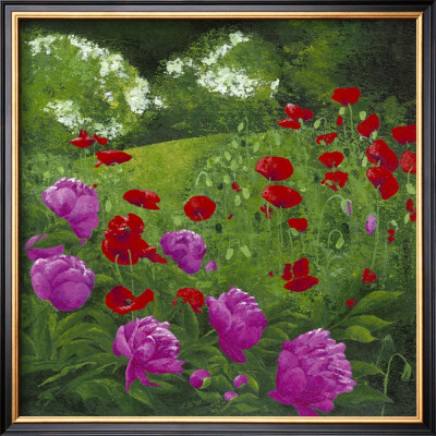 Pivoines Et Coquelicots Au Jardin by Jordane D. Grux Pricing Limited Edition Print image