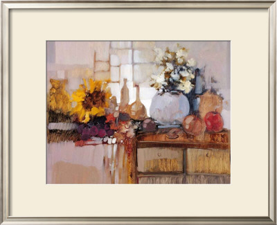 Stll Life With Sunflowers by Ivano Tomasella Pricing Limited Edition Print image