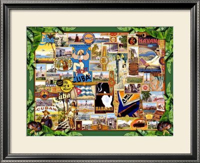 Havana Cuba Cigar Collage by Kate Ward Thacker Pricing Limited Edition Print image