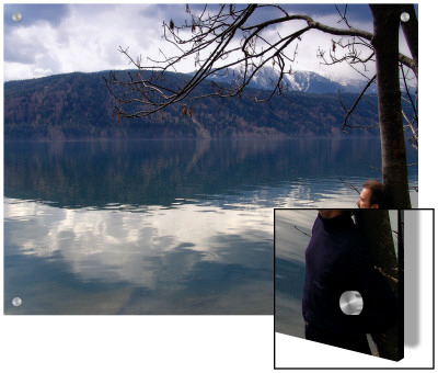 Man Gazing For Inspiration Across The Lake by I.W. Pricing Limited Edition Print image