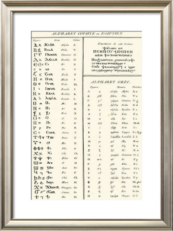 Alphabets Egiptien by Denis Diderot Pricing Limited Edition Print image