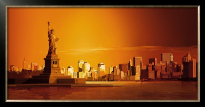 New York City, Liberty by Leon Wells Pricing Limited Edition Print image