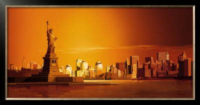 New York City, Liberty by Leon Wells Pricing Limited Edition Print image