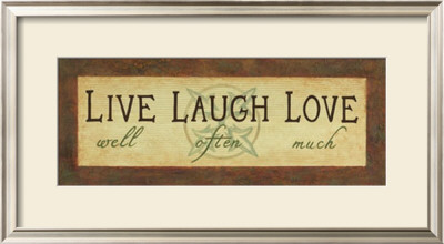 Live, Laugh, Love by Louise Max Pricing Limited Edition Print image