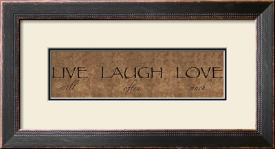Words To Live By: Live Laugh Love by Maria Girardi Pricing Limited Edition Print image