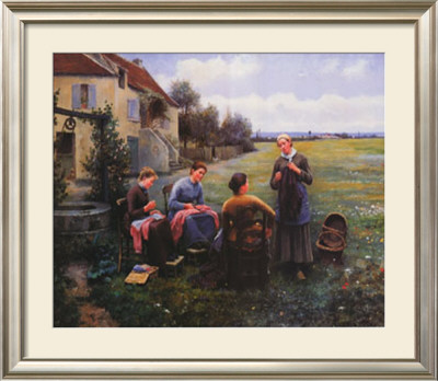 Sewing Circle by Daniel Ridgway Knight Pricing Limited Edition Print image