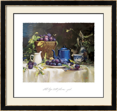 Still Life With Plums by Del Gish Pricing Limited Edition Print image