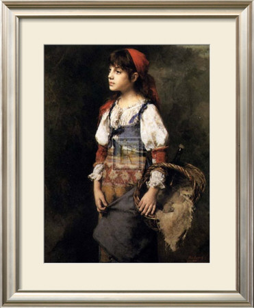 Country Girl by Alexei Alexeivich Harlamoff Pricing Limited Edition Print image