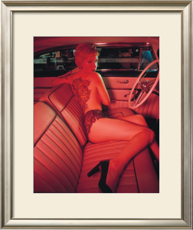 Pin-Up Girl: Pink Tattoo by David Perry Pricing Limited Edition Print image