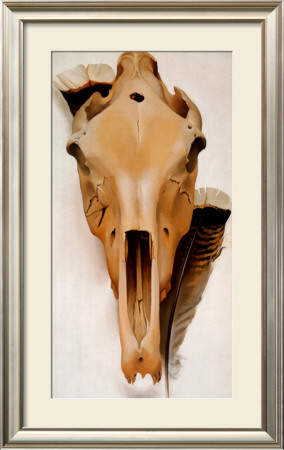 Mule Skull And Feathers by Georgia O'keeffe Pricing Limited Edition Print image
