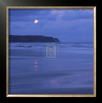 Moon And Beach by Jo Crowther Pricing Limited Edition Print image
