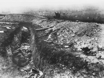 German Trench In France During World War I On The Western Front by Robert Hunt Pricing Limited Edition Print image