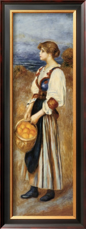 Girl With A Basket Of Oranges by Pierre-Auguste Renoir Pricing Limited Edition Print image
