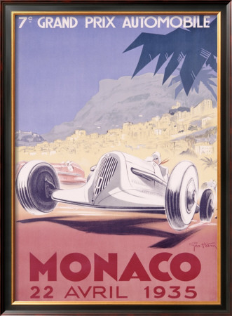 Monaco Grand Prix, 1935 by Geo Ham Pricing Limited Edition Print image