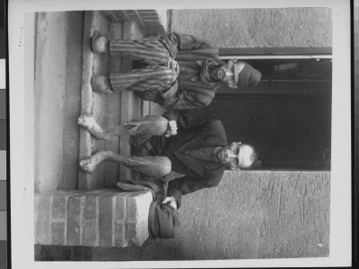 Starving, Emaciated Men Who Are Liberated Inmates Of Lager Nordhausen, Gestapo Concentration Camp by James E. Myers Pricing Limited Edition Print image