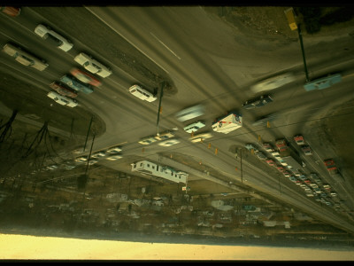 Heavy Traffic At Ohio's Worst Intersection On Blood Strip Highway by Ralph Crane Pricing Limited Edition Print image