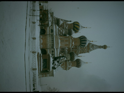 Snow-Dusted St. Basil's Cathedral In Wintry Red Square by Carl Mydans Pricing Limited Edition Print image