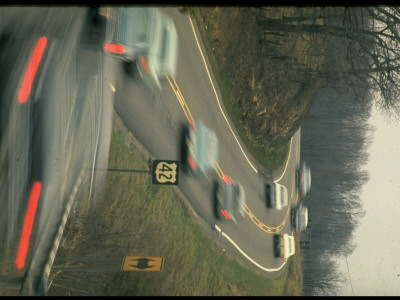 Heavy Traffic On Series Of Curves On Us Highway 42 by Ralph Crane Pricing Limited Edition Print image