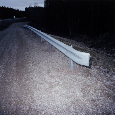 Railing On A Roadside by Lars Wallsten Pricing Limited Edition Print image