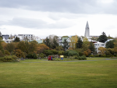 Park In A Building, Hallgrimskirkja, Reykjavik, Iceland by Atli Mar Pricing Limited Edition Print image