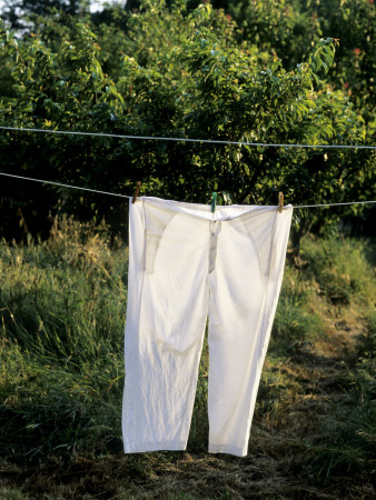 White Trousers On A Clothes Line by Johanna Ekmark Pricing Limited Edition Print image