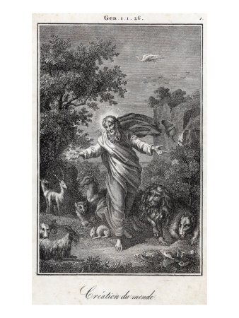 The Creation Of The World - God Creating Animals And Nature, Genesis by Hugh Thomson Pricing Limited Edition Print image