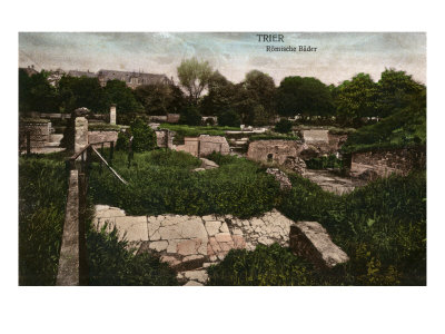 Trier - Ruins Of The Roman Baths - France Late 19Th Century by William Makepeace Thackeray Pricing Limited Edition Print image