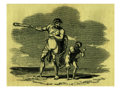 Parable Reflective Of The Primorses' Circumstances Involving A Giant And A Dwarf by Gustave Dore Pricing Limited Edition Print image