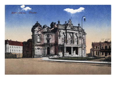 Ostrava (Formerly Mahr. Ostrau) - Coloured Photograph Of The Czech City 'S Theatre by Hugh Thomson Pricing Limited Edition Print image