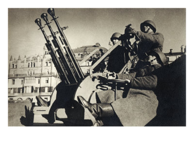 Anti-Aircraft Station In The Centre Of Moscow 1941 by Cecil Alden Pricing Limited Edition Print image