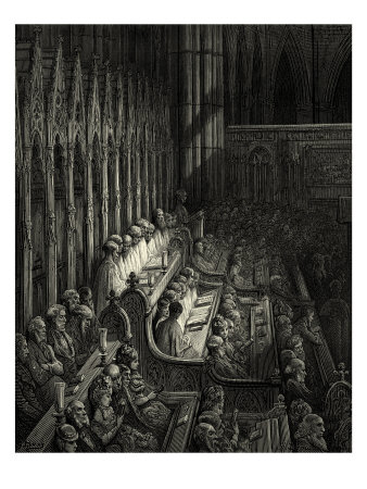 Westminster Abbey In Victorian London by Gustave Doré Pricing Limited Edition Print image