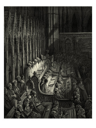Westminster Abbey In Victorian London by Gustave Dore Pricing Limited Edition Print image
