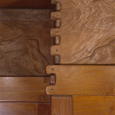 The David B, Gamble House, Pasadena, California, Detail Of Wooden Frieze In Living Room by Mark Fiennes Pricing Limited Edition Print image
