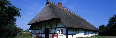 Open Air Museum In Old Farmhouse, Klockenhagen, Northern Germany, Overall Exterior by Marcus Bleyl Pricing Limited Edition Print image