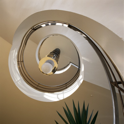 De La Warr Pavilion, Bexhill-On-Sea, Sussex, Spiral Staircase, Architect: Mendelsohn And Chermayeff by Joe Cornish Pricing Limited Edition Print image