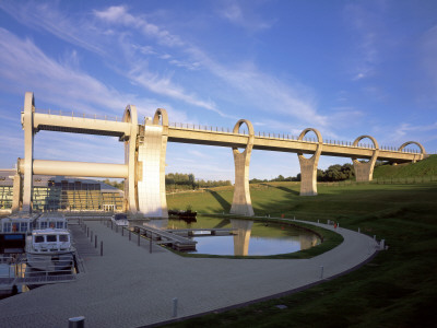 The Falkirk Wheel, Rough Castle, Near Falkirk, Scotland by Ben Luxmoore Pricing Limited Edition Print image