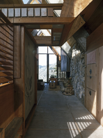 Wild Bird, Big Sur, California, 1957, Corridor Into Main Living Space by Alan Weintraub Pricing Limited Edition Print image