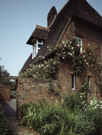 The Red House, Bexleyheath, Exterior With Climbing Plants, 1859-60, Architect: Philip Webb by Charlotte Wood Pricing Limited Edition Print image