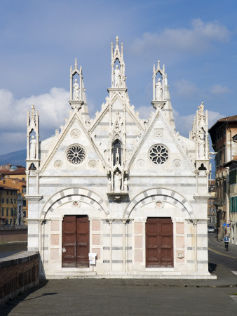 Chiesa Di Santa Maria Della Spina In Pisa, Tuscany, Italy by David Clapp Pricing Limited Edition Print image