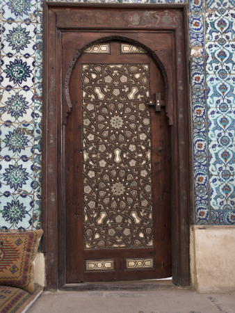 Al-Suhaymi House, Darb Al Asfur, Cairo, 1648 -1796, Door by David Clapp Pricing Limited Edition Print image