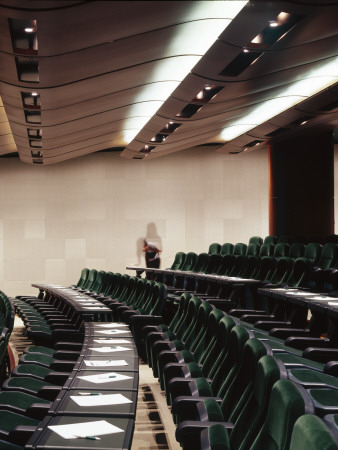 Lehman Brothers, 25 Bank Street, Canary Wharf, London, 2004, - Lecture Theater by David Churchill Pricing Limited Edition Print image