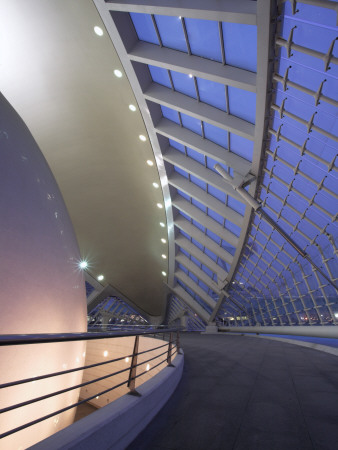 L'hemisferic, City Of Arts And Sciences, Valencia, 2003, Hemisphere Interior With Side Windows by David Clapp Pricing Limited Edition Print image