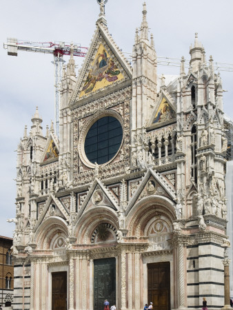 Entrance To The Duomo, Siena, Tuscany, Italy by David Clapp Pricing Limited Edition Print image