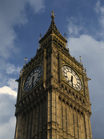 Houses Of Parliament, Westminster, London - Clock Tower (Big Ben), Architects: Sir Charles Barry by David Churchill Pricing Limited Edition Print image